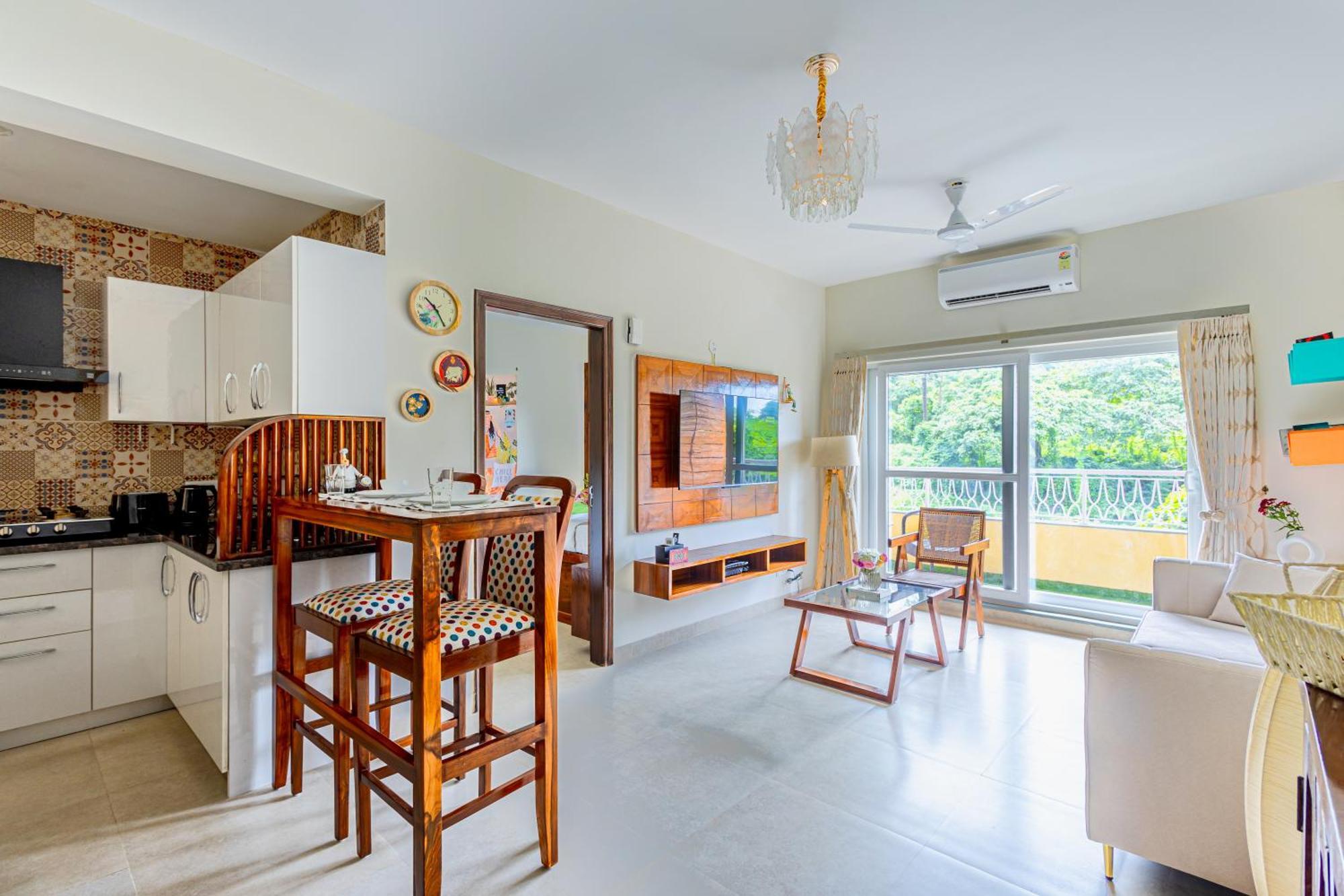 Alaya Stays 1 Bhk With Balcony & Pool - Veera Marina Candolim Zewnętrze zdjęcie
